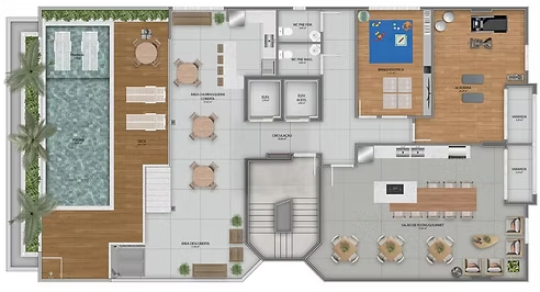 Planta Lazer Cobertura